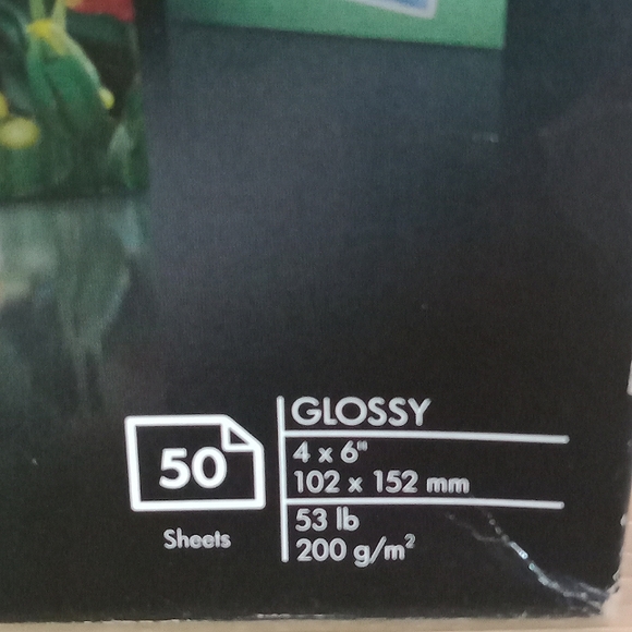 50 Sheets HP GLOSSY 4"×6" PHOTO PAPER - Picture 5 of 12